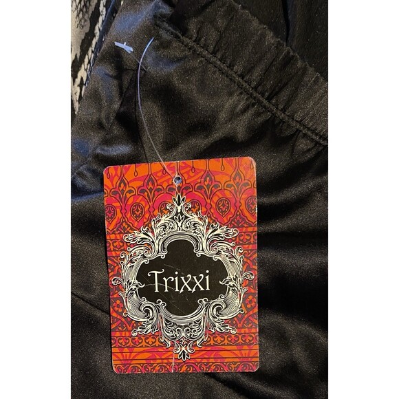 NWT TRIXXI Vtg Snakeskin Print Strapless Cocktail Dress Goth Y2K 90's Size 13 - Picture 2 of 10